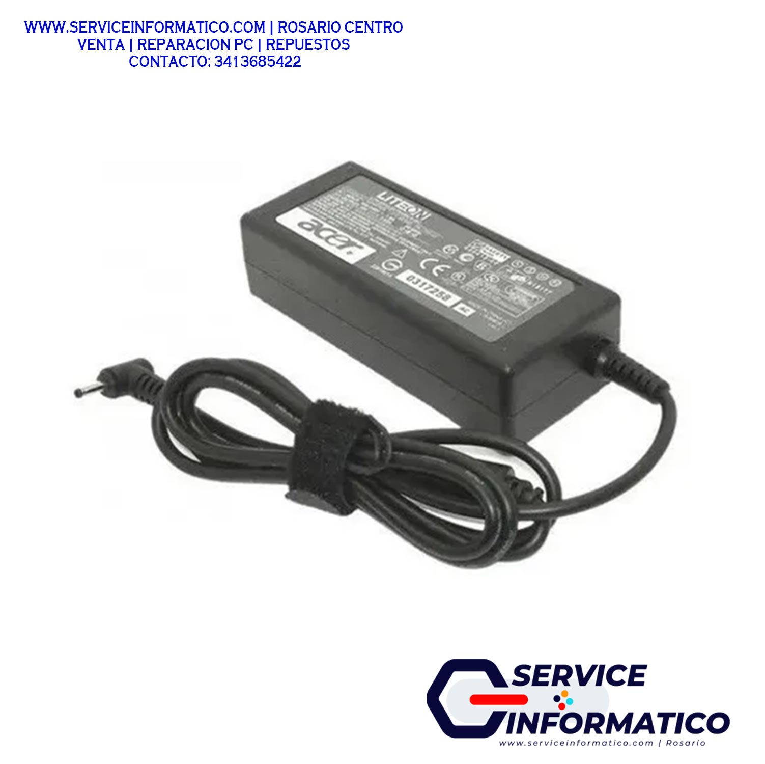 65W AC Laptop Charger Adapter + Cord – Fits Acer Aspire R15 R5-571T-59DC, Chromebook 11 – 19V, Generic