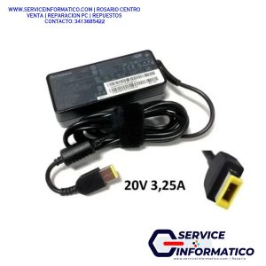 Cargador Original Lenovo 65w 20v 3.25a / Conector de salida: 10.5 x 4.0 mm 60606018