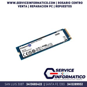 132 - SSD M.2 NVME KINGSTONE 500GB - Consultar precio