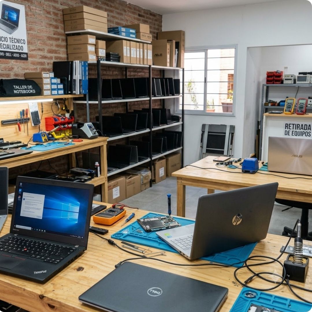 Servicio técnico Dell y multimarca para Malabrigo — laboratorio en Rosario
